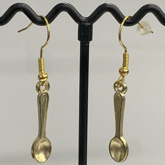 Spoon Earring, Utensil Earring, Food Earring, Gift Idea, Chef Earring, Cooking - Picture 3 of 7